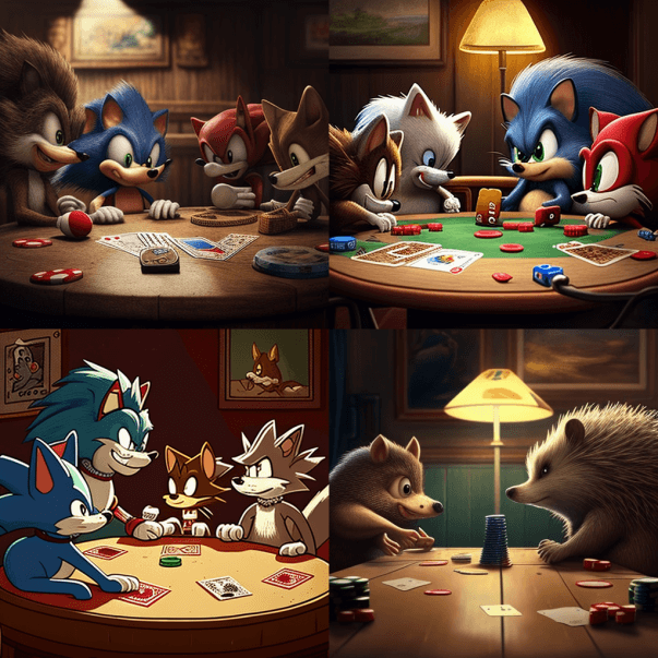 Ежики играют в покер