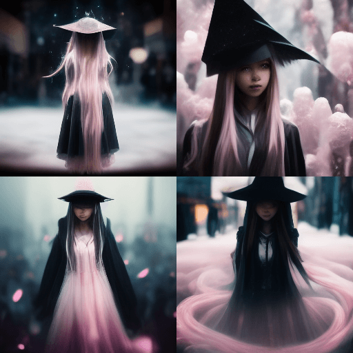 Маленькая девочка в розовом платье в стиле Final Fantasy