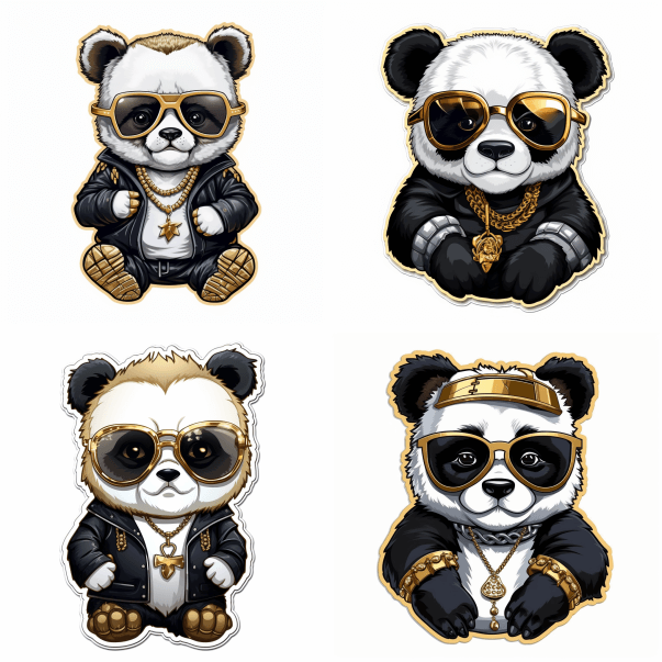 Логотип гангстерская Панда