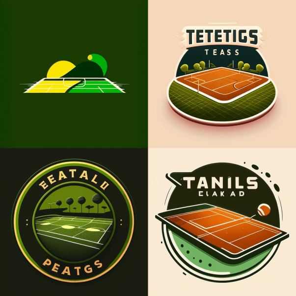 Вектор логотипа теннисного поля