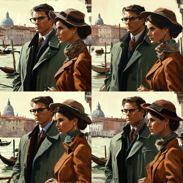 Мужчина и женщина в Венеции