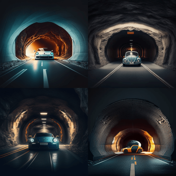 Автомобиль в тоннеле