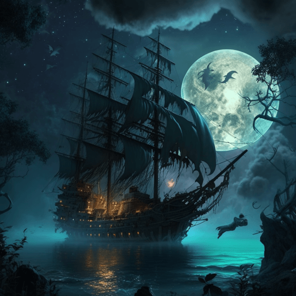Мистический пиратский корабль